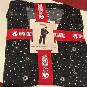 Pink Victoria’s Secret Flannel PJ Set